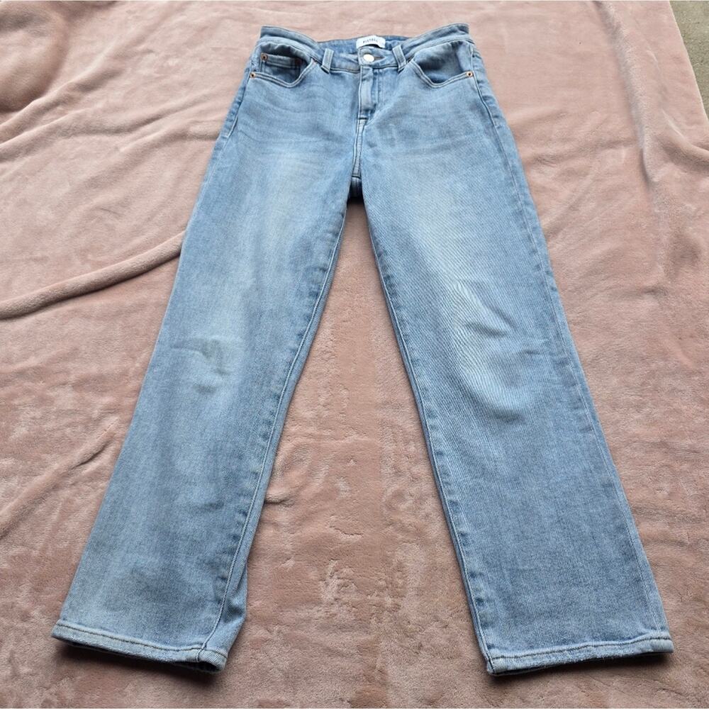 Pistola women wide straight Leg Jeans size 27 Revolve Anthropologie trendy blue